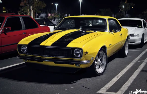 Camaro, chevrolet, yellow