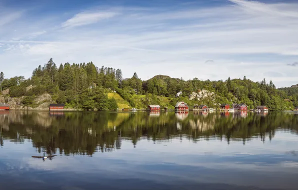 Норвегия, панорама, Norway, Egersund, Kjeøy