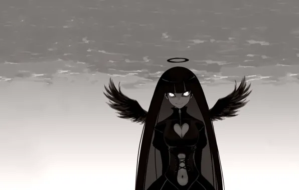 Взгляд, девушка, аниме, арт, Panty & Stocking with Garterbelt