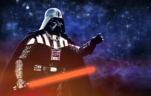 Картинка Star Wars, Darth Vader, световой меч