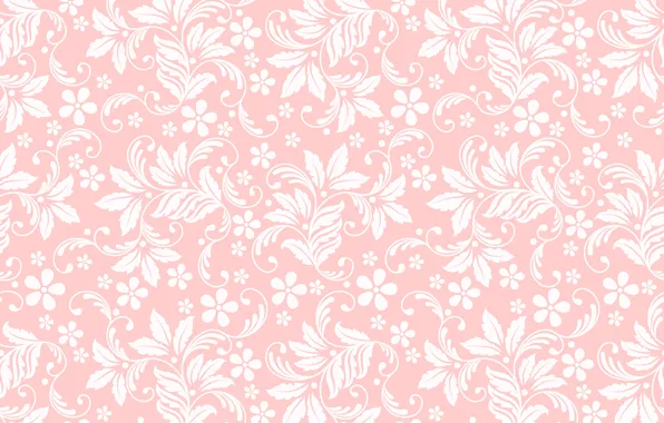 Картинка текстура, розовый фон, цветочный орнамент, бесшовный