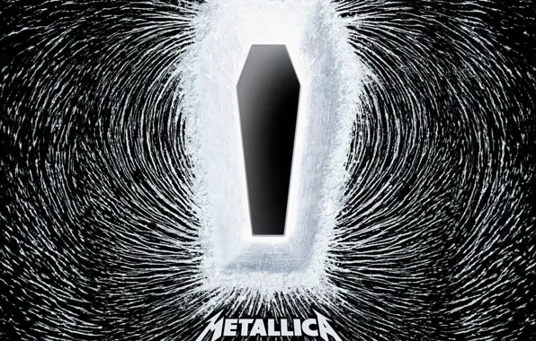 Картинка гроб, Metallica, полюса, death magnetic