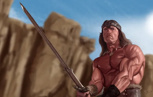 Меч, воин, Конан, Conan the Barbarian