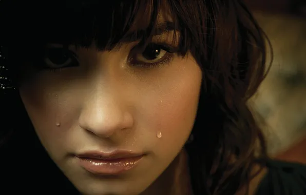 Картинка грусть, слёзы, Demi Lovato