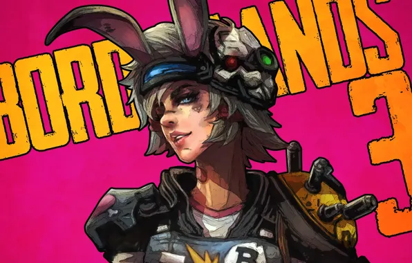 Взгляд, девушка, арт, уши, borderlands, tiny tina