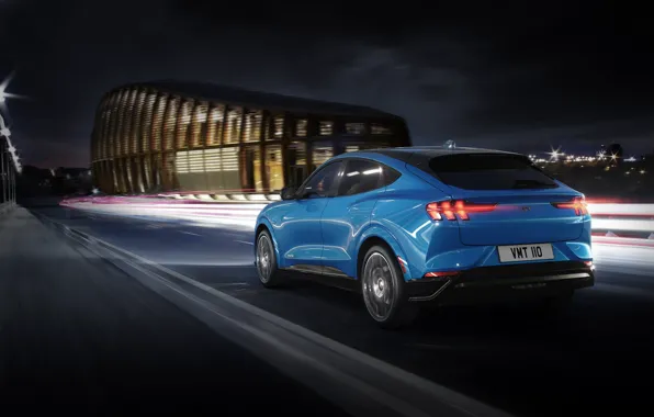 Свет, ночь, Mustang, Ford, внедорожник, Ford Mustang, SUV, 2021