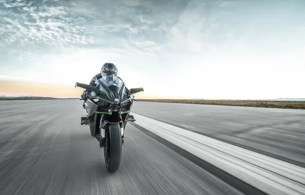 Kawasaki, moto, bike, power, motorcycle, speed, track, Ninja