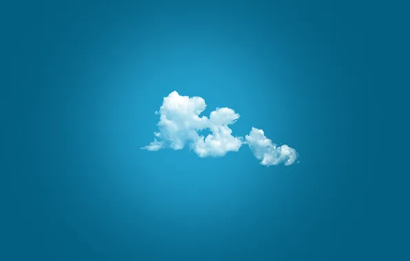 Картинка облака, минимализм, простой фон