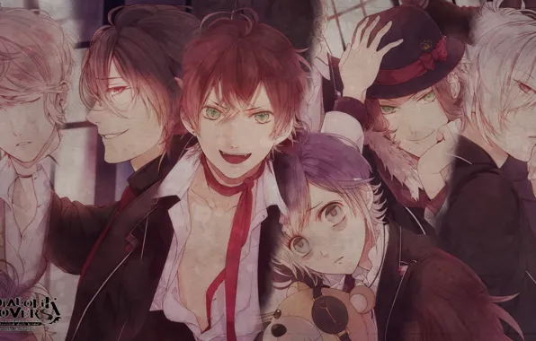 Вампиры, Diabolik Lovers, Sakamaki, братья.