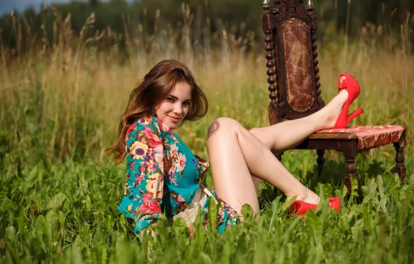 Long hair, model, brunette, gorgeous, photoshoot, posing, Diana, beautiful face