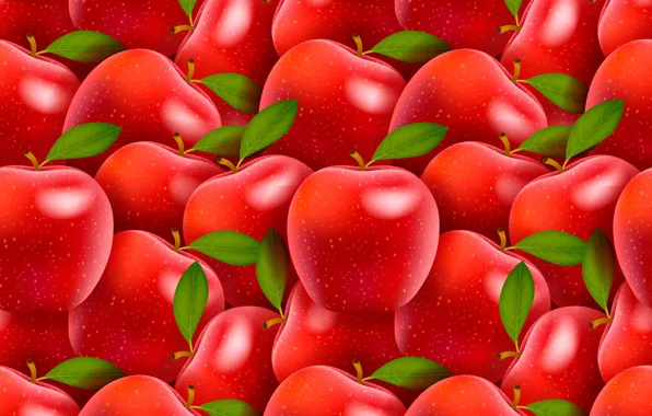 Картинка яблоки, плоды, красные