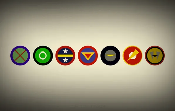 Стиль, минимализм, dc comics, лига справедливости