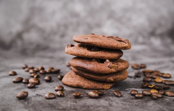 Печенье, выпечка, beans, coffee, cookies, Roman Dbree