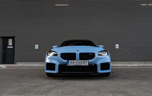 Картинка car, BMW, front, headlights, M2, G87, 🤢, BMW M2 AT