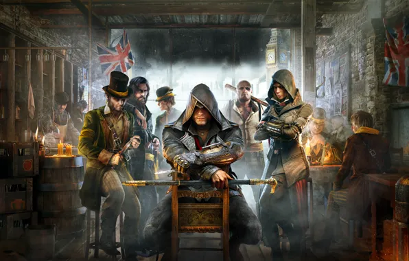 Картинка Лондон, убийца, персонаж, Синдикат, таверна, Кредо Убийцы, Assassin's Creed: Syndicate, Джейкоб Фрай