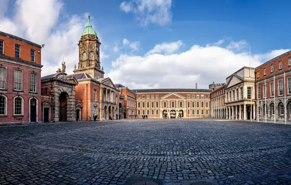 Green, fortress, ireland, irish, famous, monument, landmark, dublin