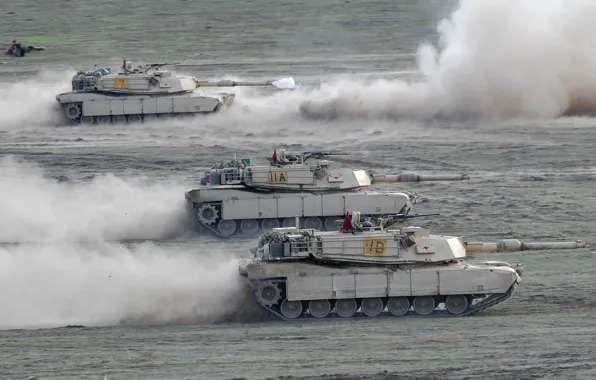 Картинка танк, USA, США, военная техника, tank, Abrams M1A1