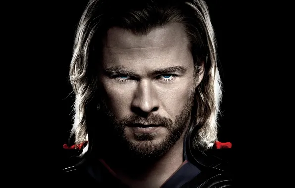 Картинка лицо, Thor, Chris Hemsworth