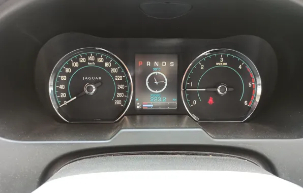Speedometer, Digital Meter, Odometer, John Mechlan, Jaguar XF 2012