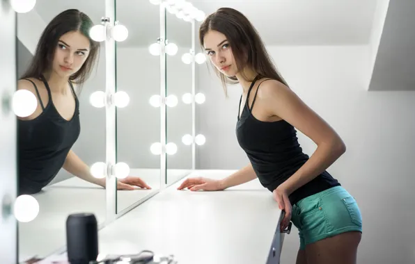 Картинка взгляд, лицо, поза, волосы, фигура, Anastasia, милашка