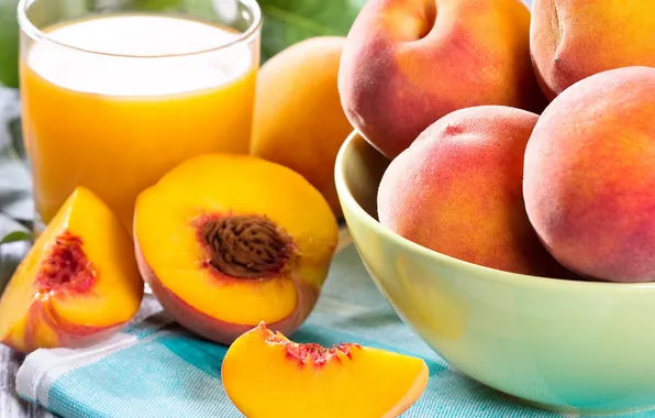 Картинка фрукты, персики, персиковый сок