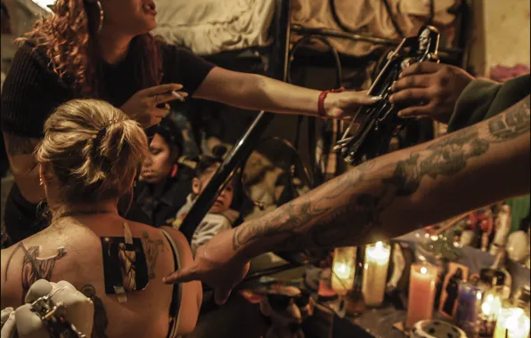 Tattoo, death, drawing, fair, inks, day the dead