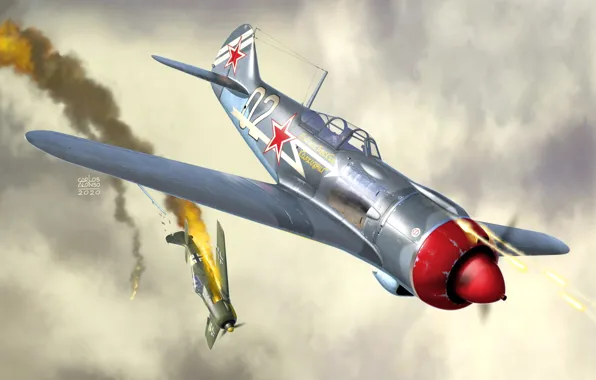 Истребитель, СССР, ВВС РККА, Ла-5Ф, Carlos Alonso, Lavochkin La-5F