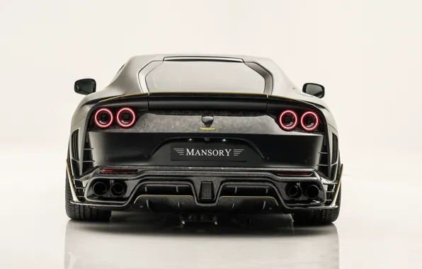 Ferrari, суперкар, вид сзади, Mansory, Superfast, 812, 2019, Stallone Black