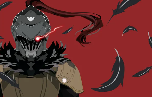 Фон, перья, рыцарь, Goblin Slayer