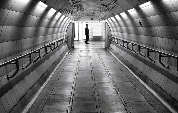 Underground, man, subway