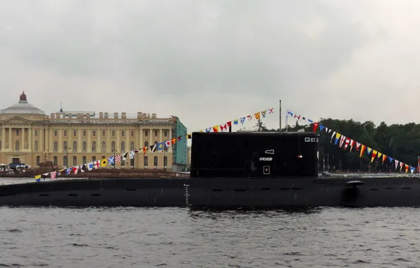 Дождь, лодка, Санкт-Петербург, подводная, дизельная, "Краснодар"