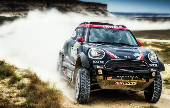 Авто, Mini, Пыль, Спорт, Машина, Скорость, Гонка, Капот