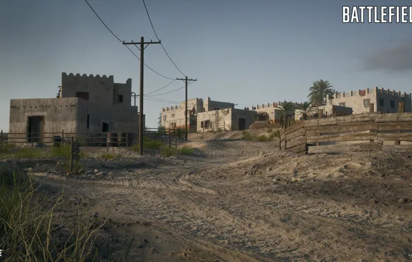 Дома, ограда, поселение, Battlefield 1, Suez