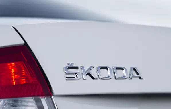 Картинка седан, Škoda, крышка багажника, Skoda