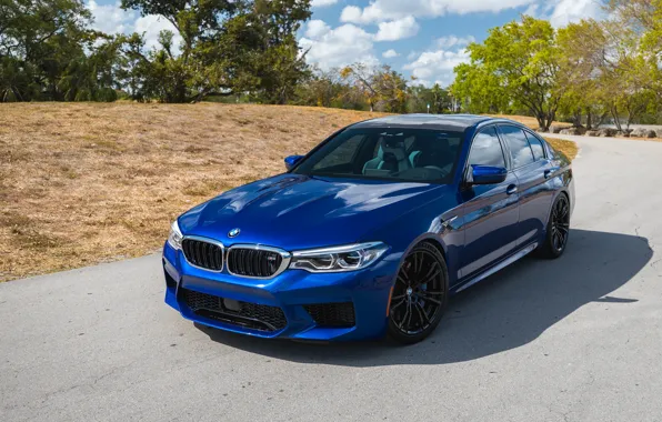 Картинка BMW, Blue, Sight, F90