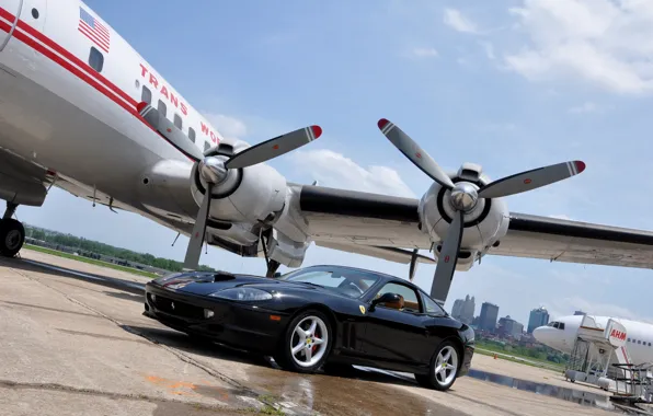 Картинка Ferrari, Black, 550, Maranello