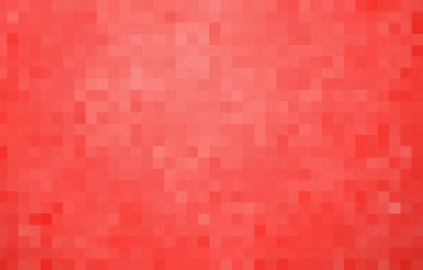 Картинка красный, фон, обои, пиксели, квадрат