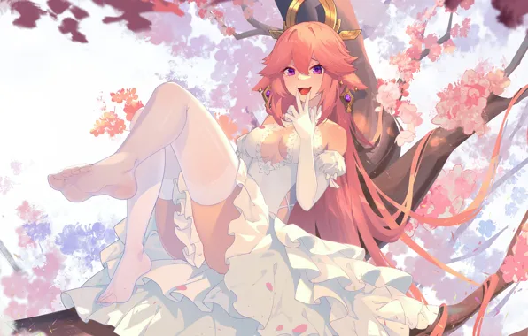 Gadis kawaii, gadis seksi, dampak genshin, yae miko genshin impact