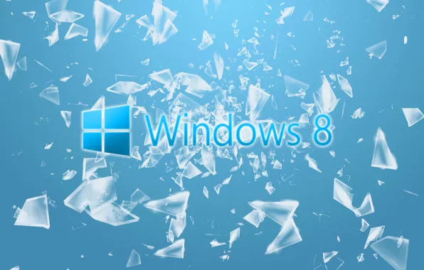 Обои Компьютер, Стекло, Осколки, Обои, Windows, Hi-Tech.