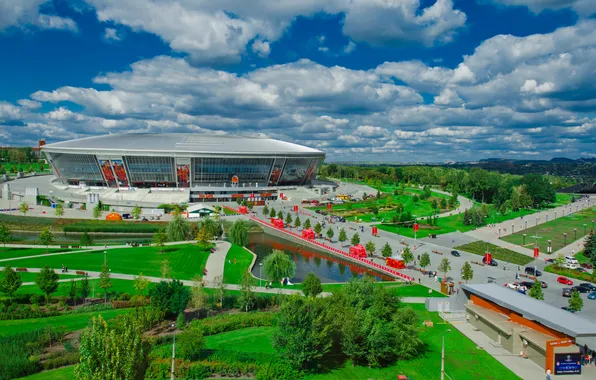 Картинка парк, футбол, стадион, Донбасс Арена, Donbass Arena, шахтёр