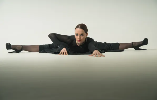 Картинка девушка, лицо, растяжка