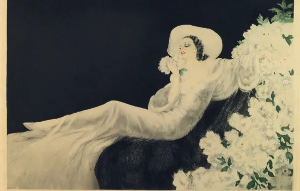 Картинка 1937, Louis Icart, Цветы любви