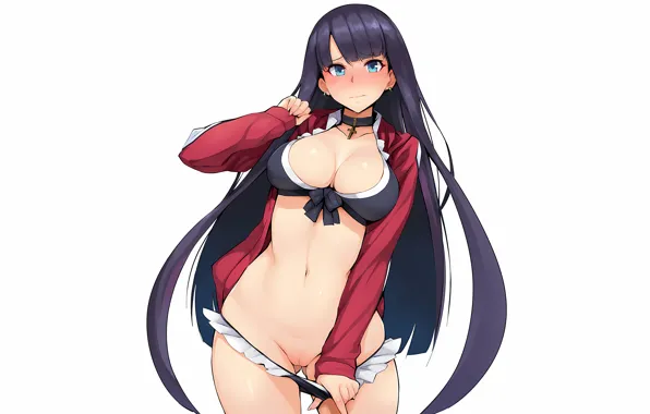 Girl, sexy, lingerie, pantsu, bra, cleavage, panties, long hair