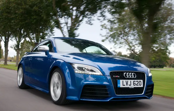 Картинка синий, Audi, ауди, скорость, Plus Coupe