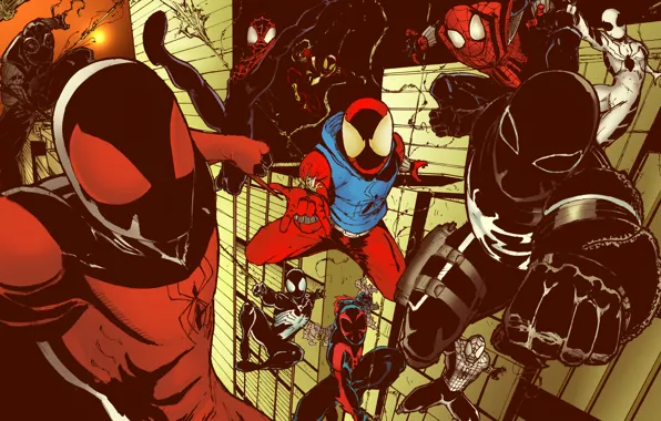Ultimate, Spider-Man, Venom, Agent Venom, Ben Reilly, Iron Spider, Noir, FF4