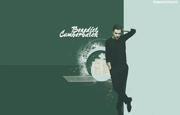Синий фон, Бенедикт Камбербэтч, Benedict Cumberbatch, британский актер, by happinessismusic