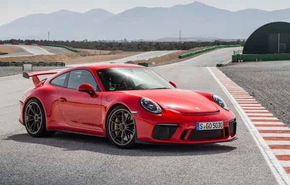 Car, Porsche, red, Porsche 911 GT3