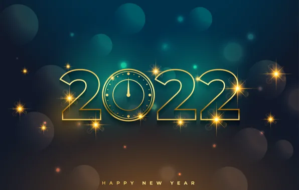 Фон, цифры, Новый год, golden, new year, happy, decoration, figures