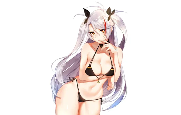 Girl, sexy, cleavage, long hair, boobs, anime, beautiful, twintails