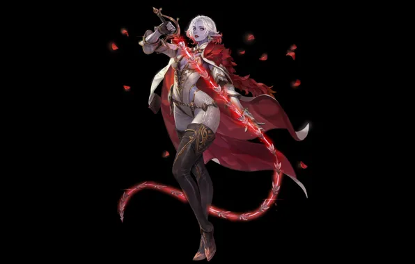 Меч, Видеоигра, девушка art, Девушка воин, Seven Knights 2